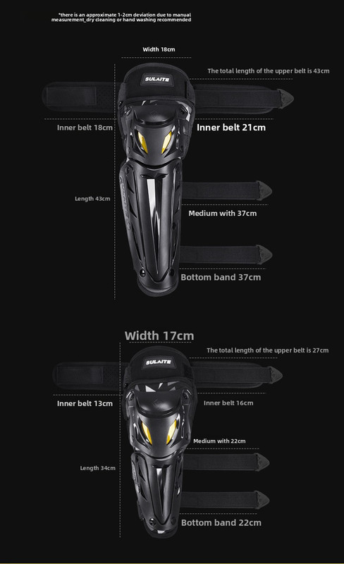 4 Piece Motorcycle Protective Gear Set Knee Pads and Elbow Guards Motocross Shin Armour Quick Release Hard Shell Adjustable Black — image 4