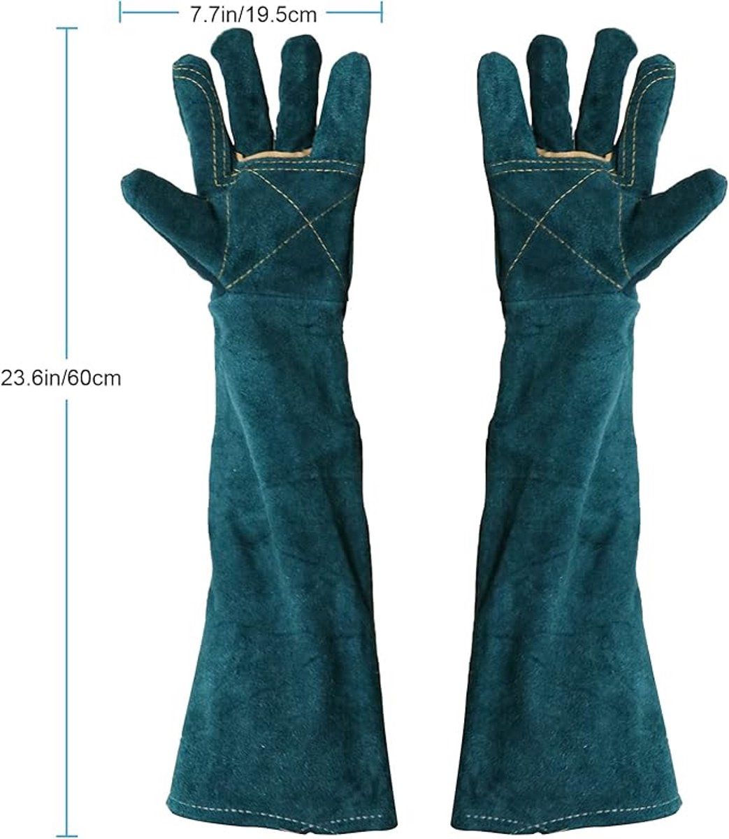 Pet Protection Gloves, Anti-bite, Wear-resistant, Insulated, Anti-scratch & Anti-slip, for Cold Weather, Travel and Daily Winter Wear, 60cm — image 2