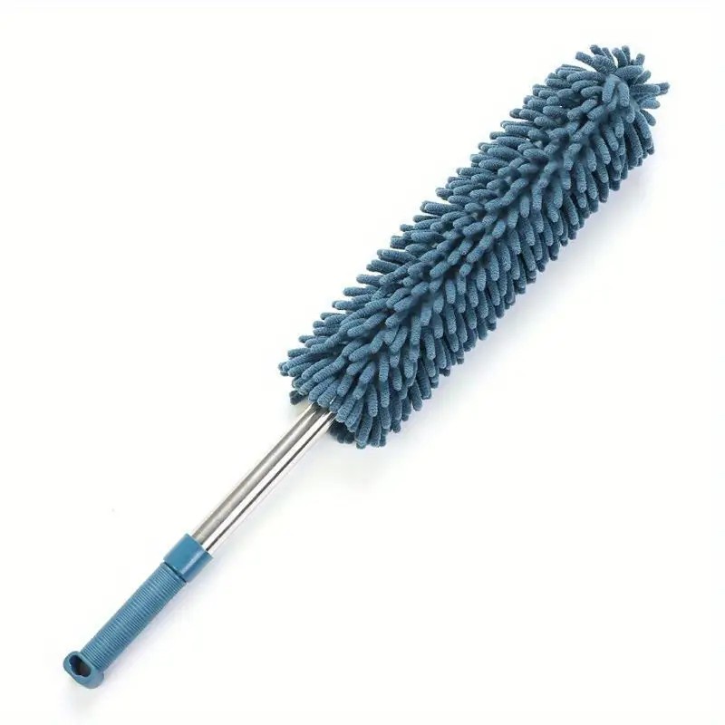 (Navy Blue) Household Cleaning Duster / Static Duster / Dust Sweeper / Telescopic & Non-Shedding / Washable / High-Reach Cleaning Tool / Cleaning Tools & — image 2