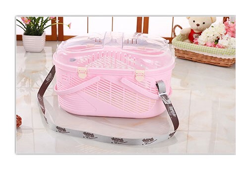 YES4PETS Small Dog Cat Crate Pet Rabbit Guinea Pig Ferret Carrier Cage With Mat-Pink โ image 6