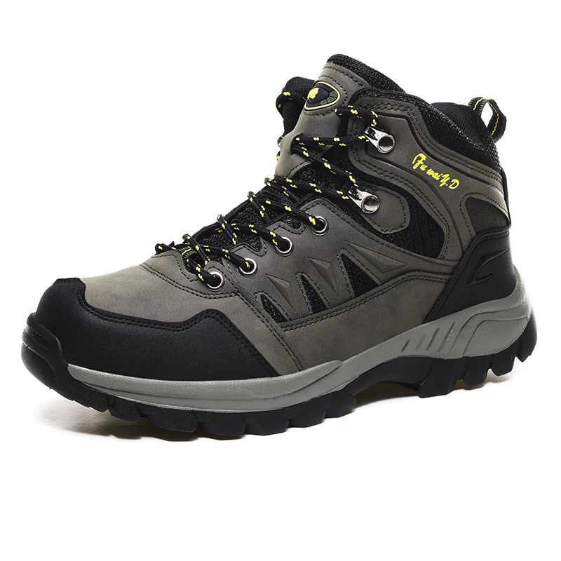Men Hiking Shoes Minsi Xiusi Mid Top Anti Slip WN-9903-1 Army Green 42