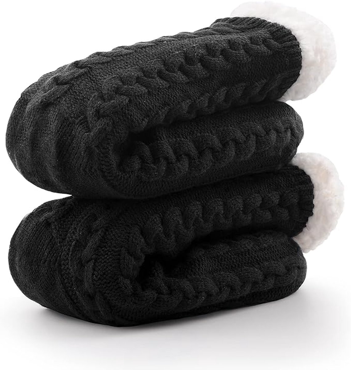 House socks - fluffy warm coral fleece lined - non-slip socks for men and girls - Thick Winter coral fleece - Sleep socks - Postpartum socks - Fluffy Slipper — image 2