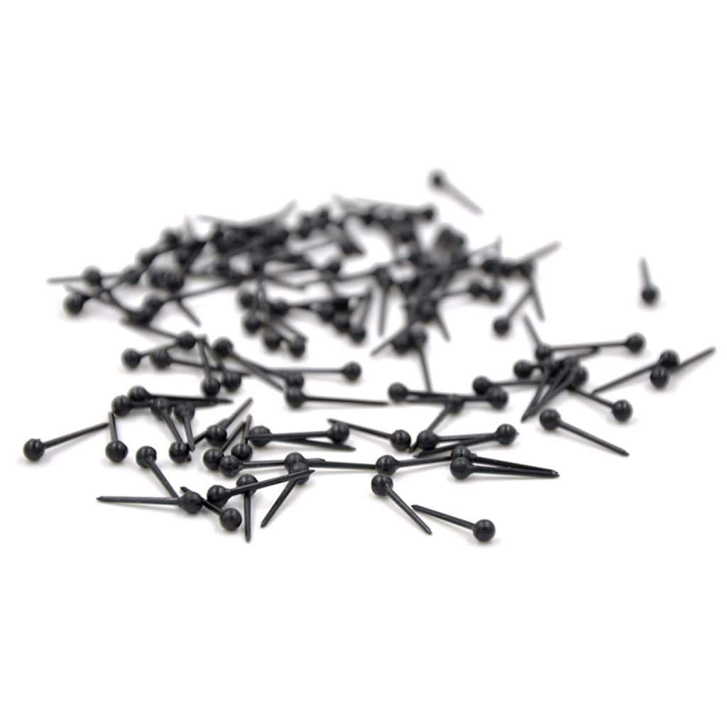 100 Pcs Hypoallergenic Plastic Earrings Sticks Studs Pins Bars Ear Piercing Retainer Jewelry Making Findings DIY Supply โ image 4