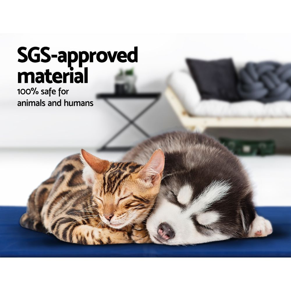 2 X Pet Cooling Bed Gel Mat Dog Cat Non-Toxic Cool Pad Puppy Cold Summer 50x40 CM โ image 5