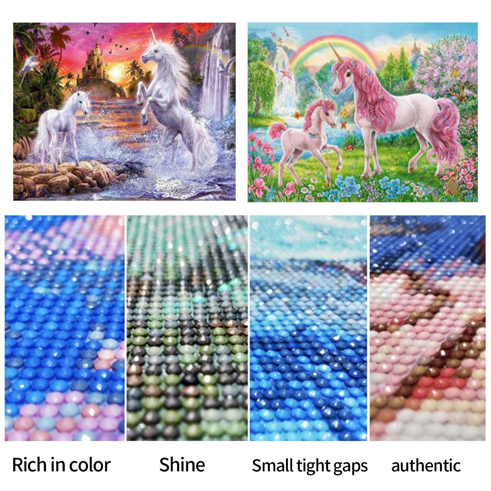 2PCS 5D Diamond Painting Kits Diamond Glue Art Kit Paint for Adults Kids DIY Gift 40 × 30cm — image 4