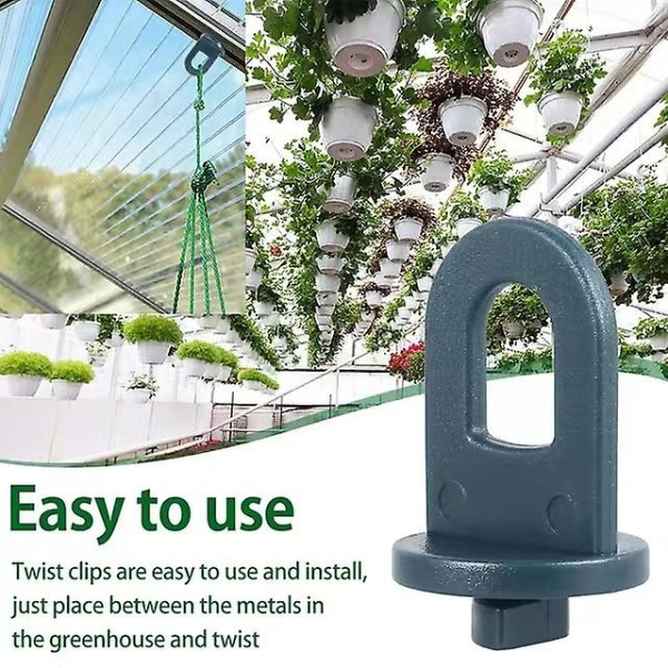 Greenhouse Clamps Set of 50 Strong Grip Eyelets Compatible with Trellis Plant Holder โ image 3