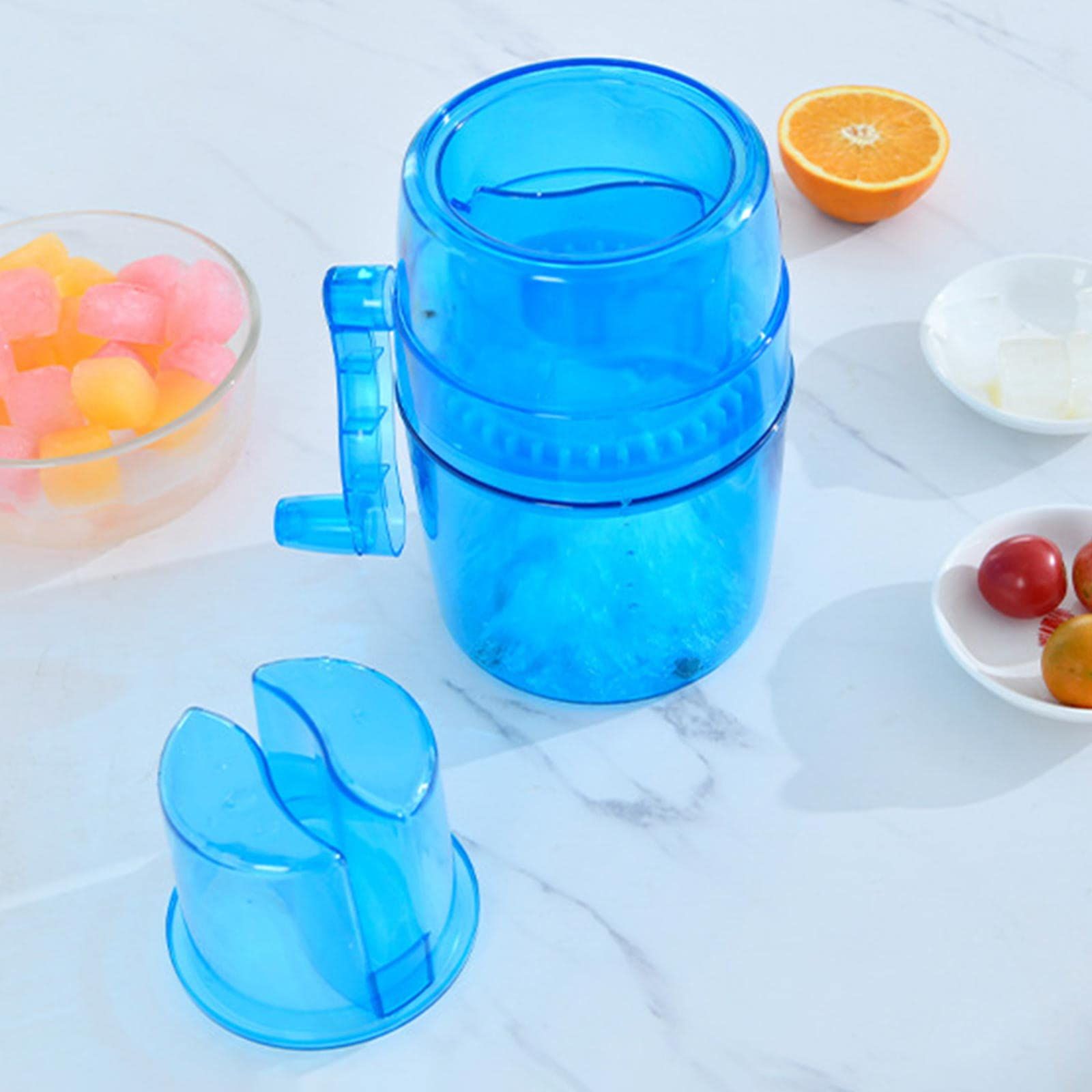 Manual Household Small Ice Sander Mini Hail Blasting Ice Hand Ice Mein Ice Machine With Stainless Steel Blade — image 5