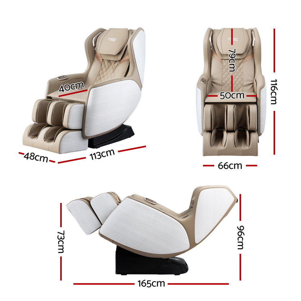 Livemor Massage Chair Electric Recliner Home Massager 3D OLIN — image 2