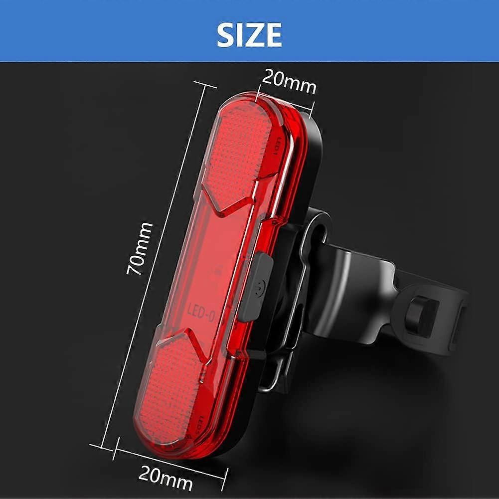 LED Rear Bike Tail Light - USB Rechargeable, 4 Modes, for MTB/Dog/Backpack — image 2