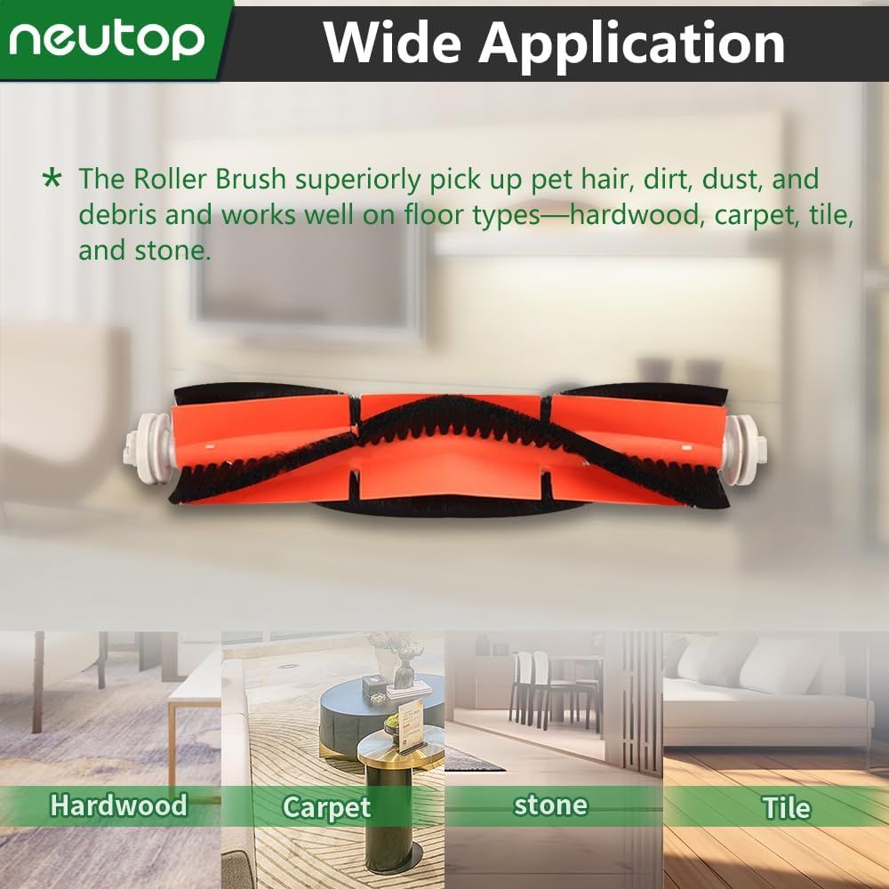 Replacement Accessories Kit Compatible with S6 Pure S5 Max S4 E4 E20 E25 E35 C10 S50 Robot Vacuum Parts with 2 Main Brush 4 ilter 4 Side Brush 1 Cleaning Tool — image 4