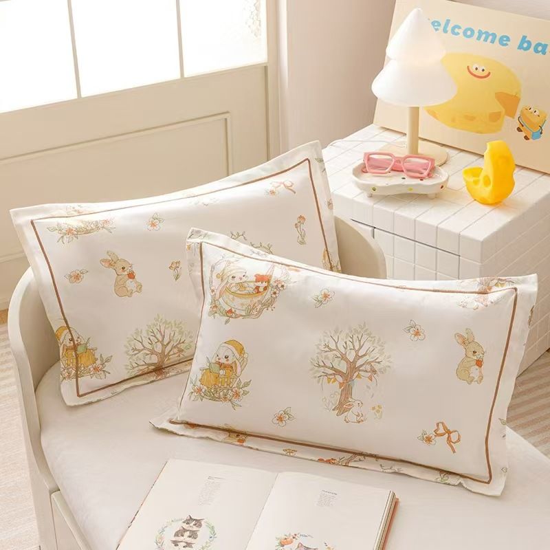60s Cotton Pillowcase Cartoon Print 30 × 50cm Kindergarten jxx 35 × 55cm (single pillowcase) — image 3