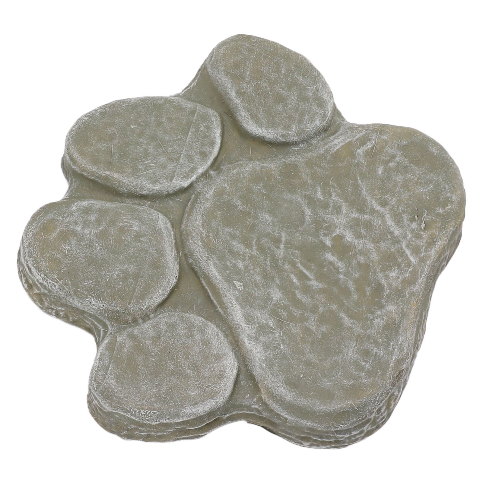 Dog Pawprint Memorial Stone DIY Lettering Dog Grave Marker Pet Monument for Outdoor Lawn Patio Mossy Green — image 3