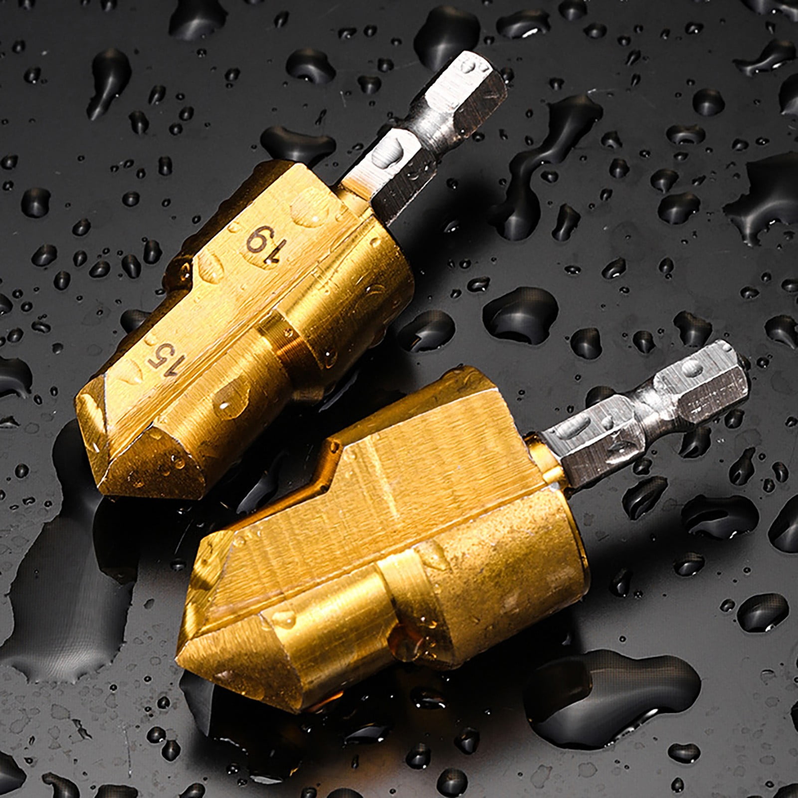 Combination Drilling Tap and Tap Drill Bit Set C, Combination Drill Tap & Tap Bit Set Screw Tapping Bit Tool for Drilling Tapping Countersinking Pipe Repair — image 6