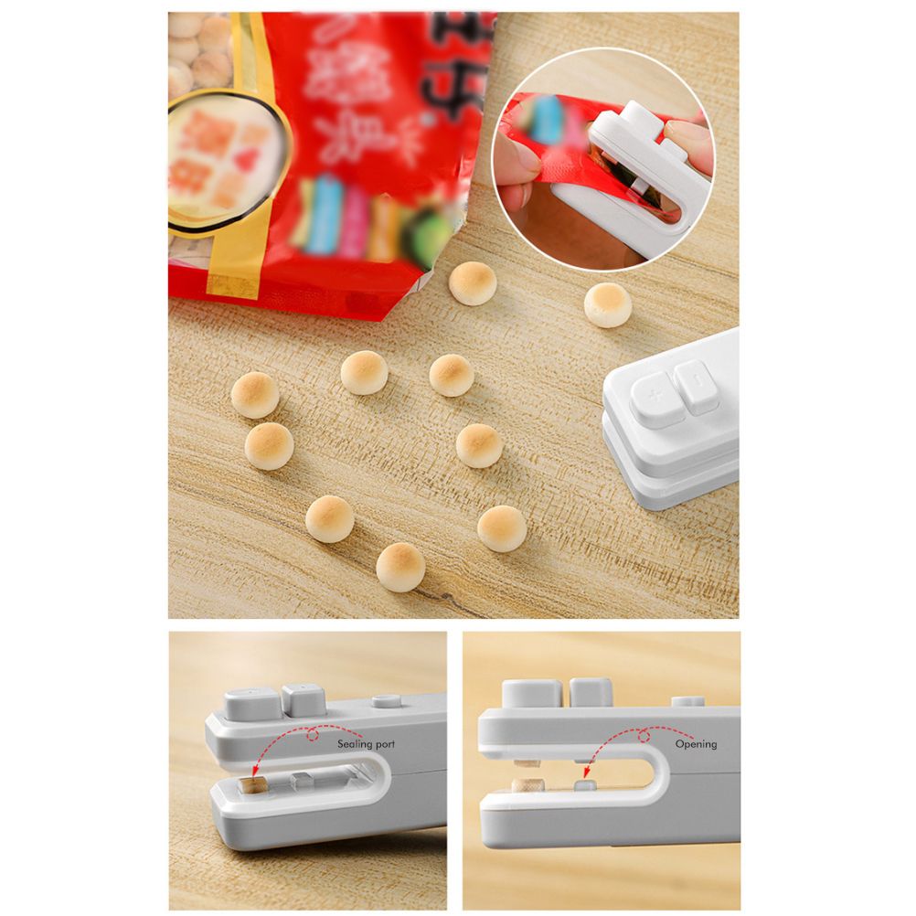 Mini Bag Sealer Rechargeable Heat Sealer Food Bag Sealer for Food Storage Portable 2 in 1 Sealer and Cutter for Plastic Bags — image 4