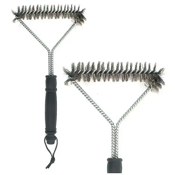 Stainless Steel BBQ Grill Cleaning Brush with Ergonomic Handle for Outdoor Grills, Smokers, Grates and Everyday Maintenance, 30 × 17 cm — image 4