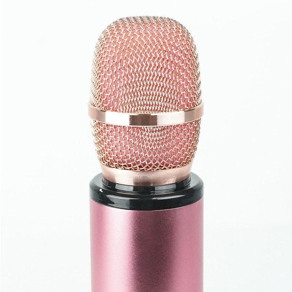 Multifunctional Wireless Bluetooth Karaoke Microphone Pink — image 3