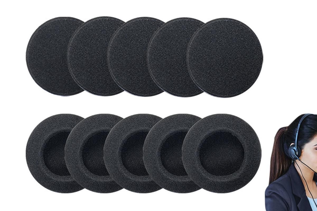 10 PCS Replacement Ear Pads Foam Cushion Covers for Headphones Ear Cushions - XL