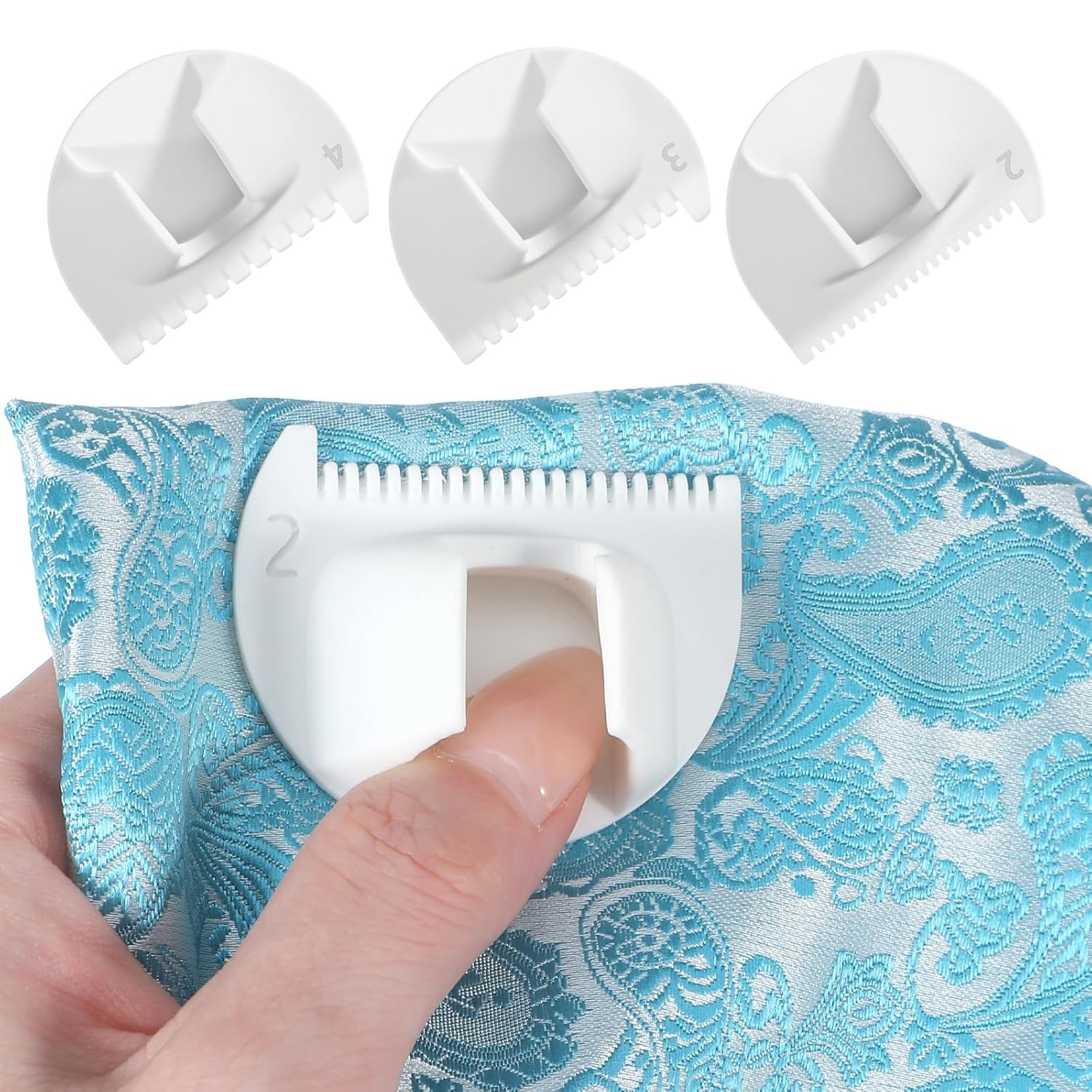 3PCS Finger Sewing Ruler Sewing Needle Gauge Measuring Tool Edge Stitch Lock Sewings Gauge for DIY Edge Even Stitching Lock Kit Quilting for Beginners and — image 4