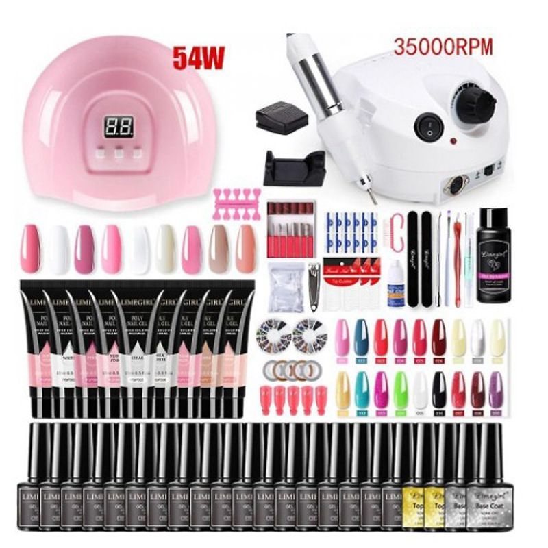 Nail Art Kit Gel Lamp Nail Grinder Nail Polishes Nail Art Tools Nail - Multi - Size 168-4 — image 3