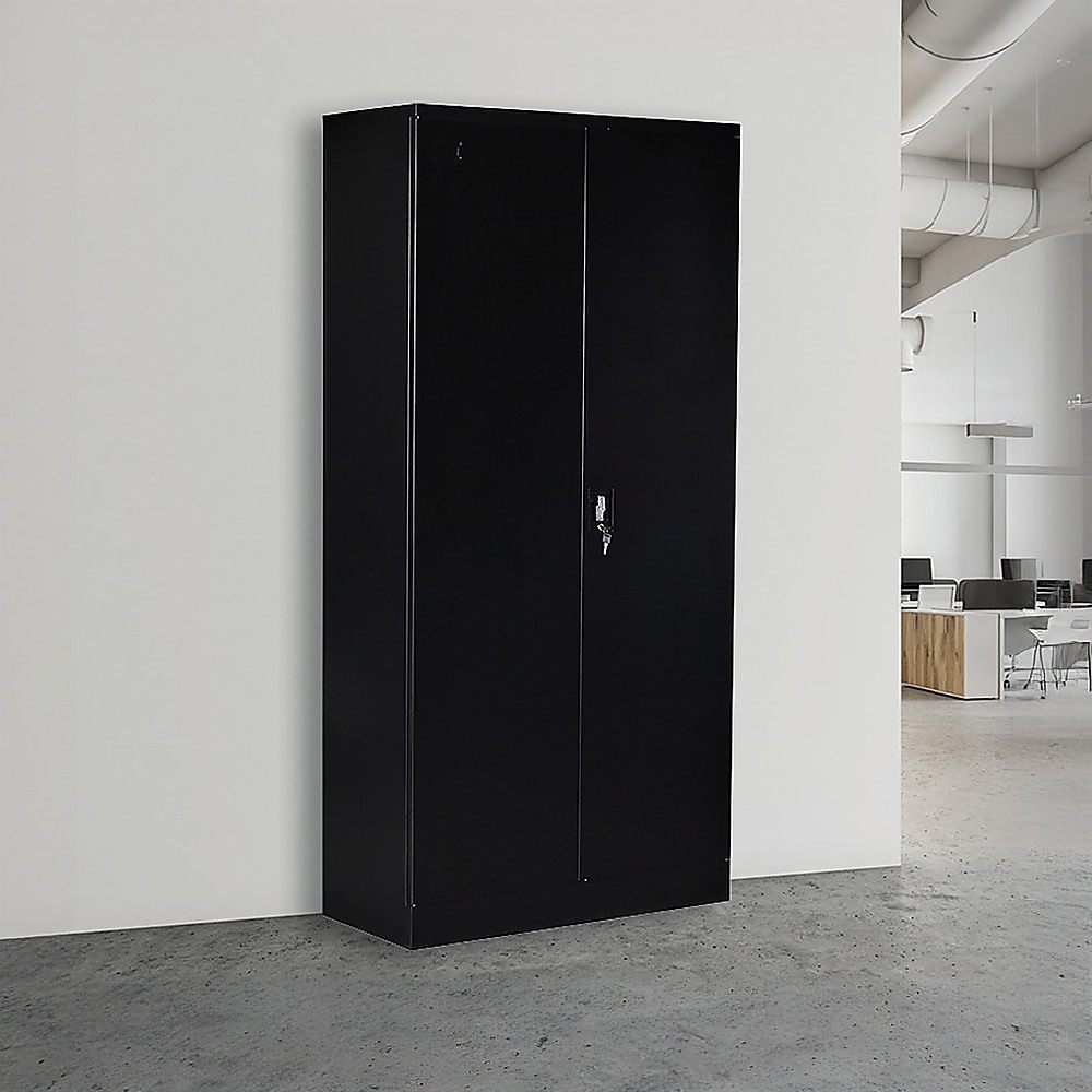 Two-Door Shelf Office Gym Filing Storage Locker Cabinet Safe โ image 2