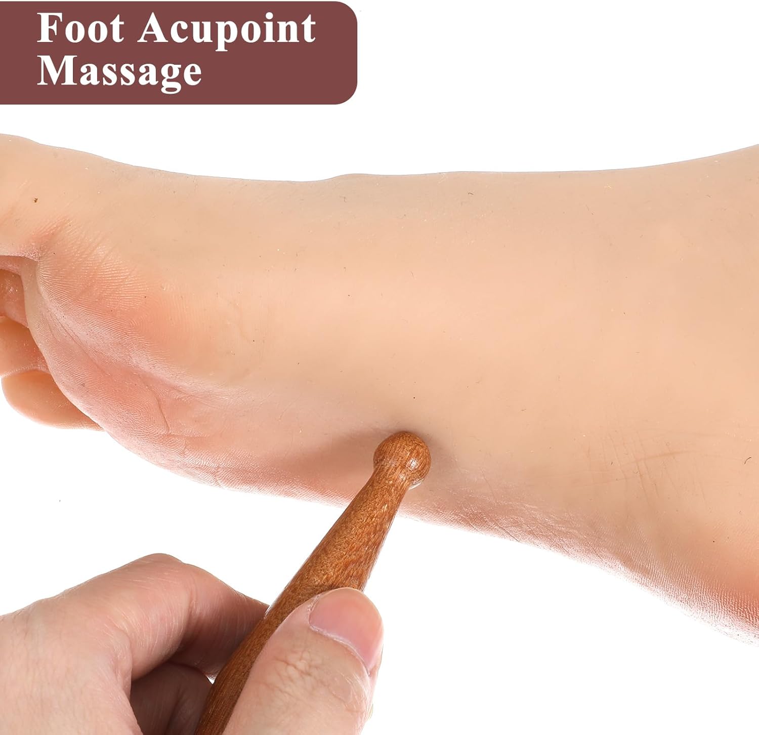 Massage Pen,Wooden Massage Tools Acupressure Pen Pressure Point Tool for Relaxing Body Hand Foot — image 3