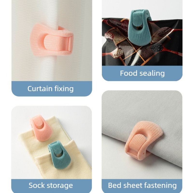 Flocked Needle-Free Quilt Fasteners, Shell Anti-Slip Clips, Duvet Sheet Holder Clips (6-Piece Pack) - Light Green — image 4
