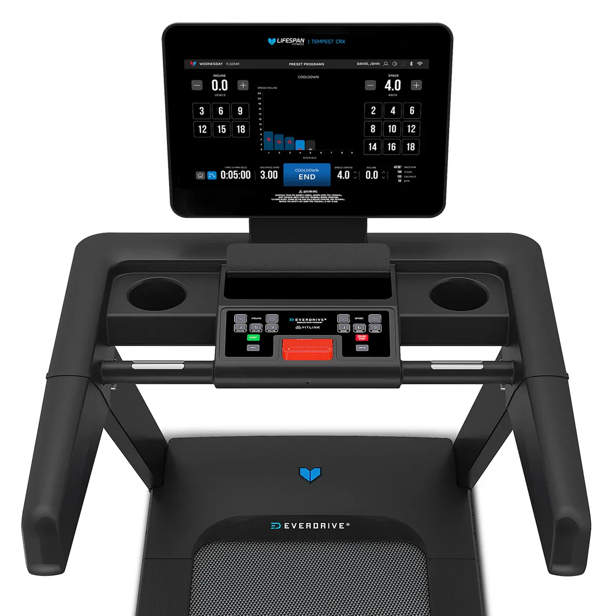 Lifespan Fitness Tempest CRX Commercial Smart Treadmill with 15.6" TFT Touch Display — image 5