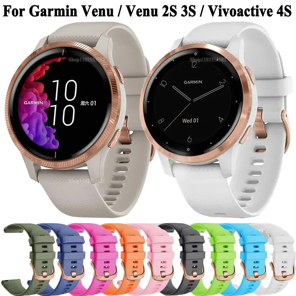 Garmin Venu 3S 2S Sq Vivoactive 5 4S 3 Replacement Wristband 18mm 20mm Gray Compatible โ image 2