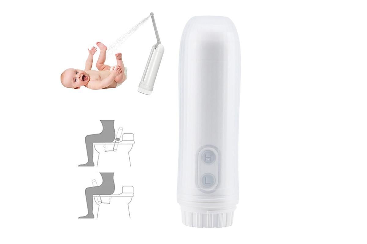 Portable Travel Electric Bidet Sprayer Handheld Personal Bidet Sprayer Mini Bidet Sprayer Toilet Hygiene -Green β image 5