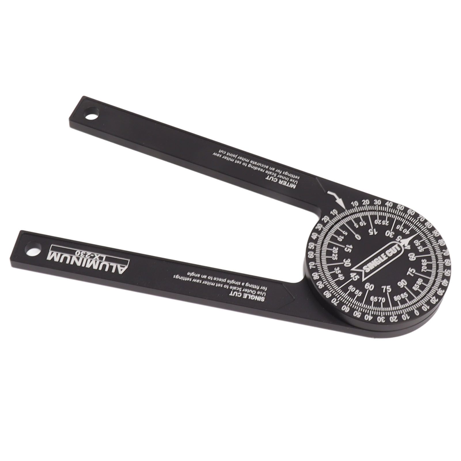 Miter Saw Protractor Accurate 2 Laser Engraving Scales Efficient Aluminum Alloy Angle Finder Protractor for Carpenter — image 4