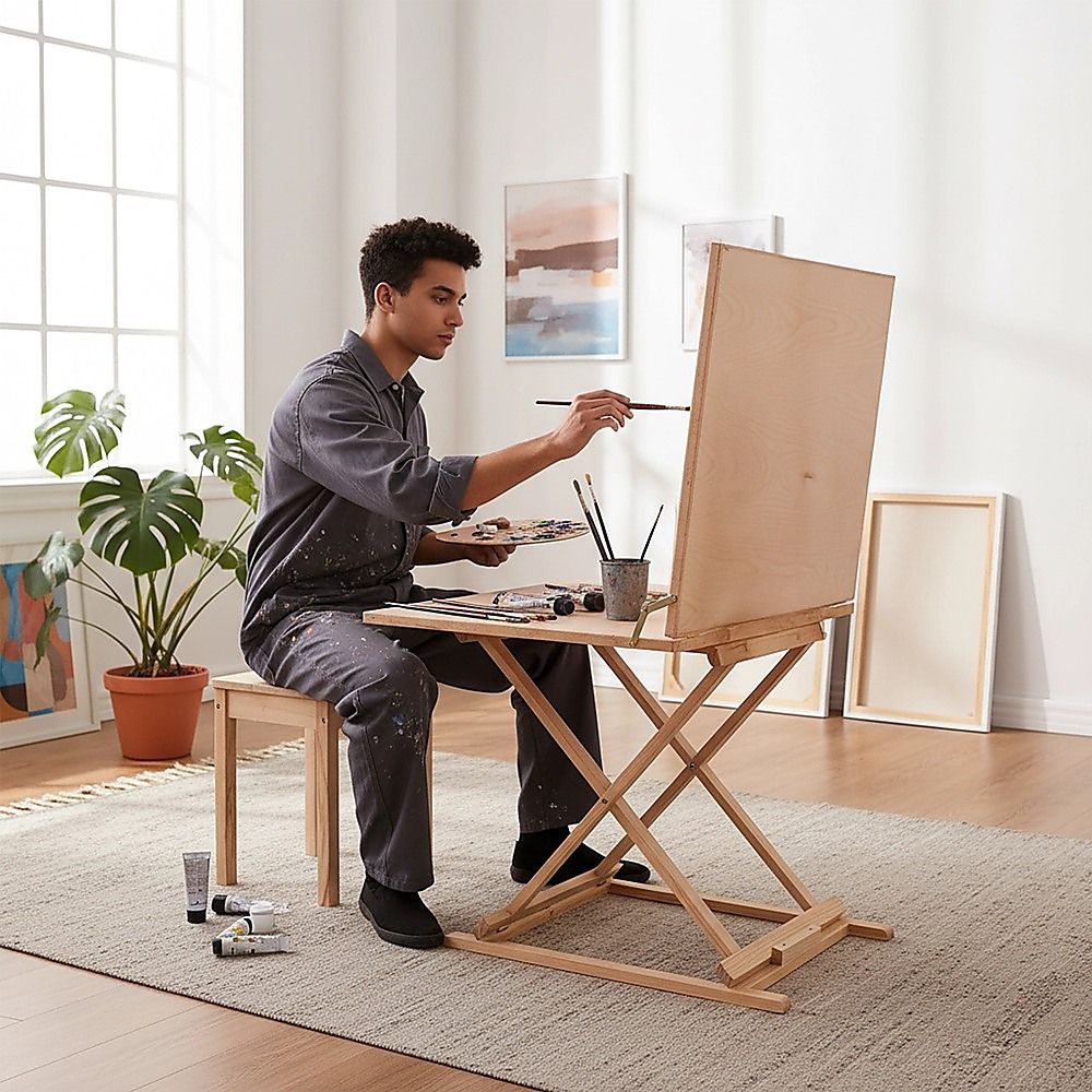 Portable Foldable Art Sketching Table Painting Drawing Easel Artists โ image 2