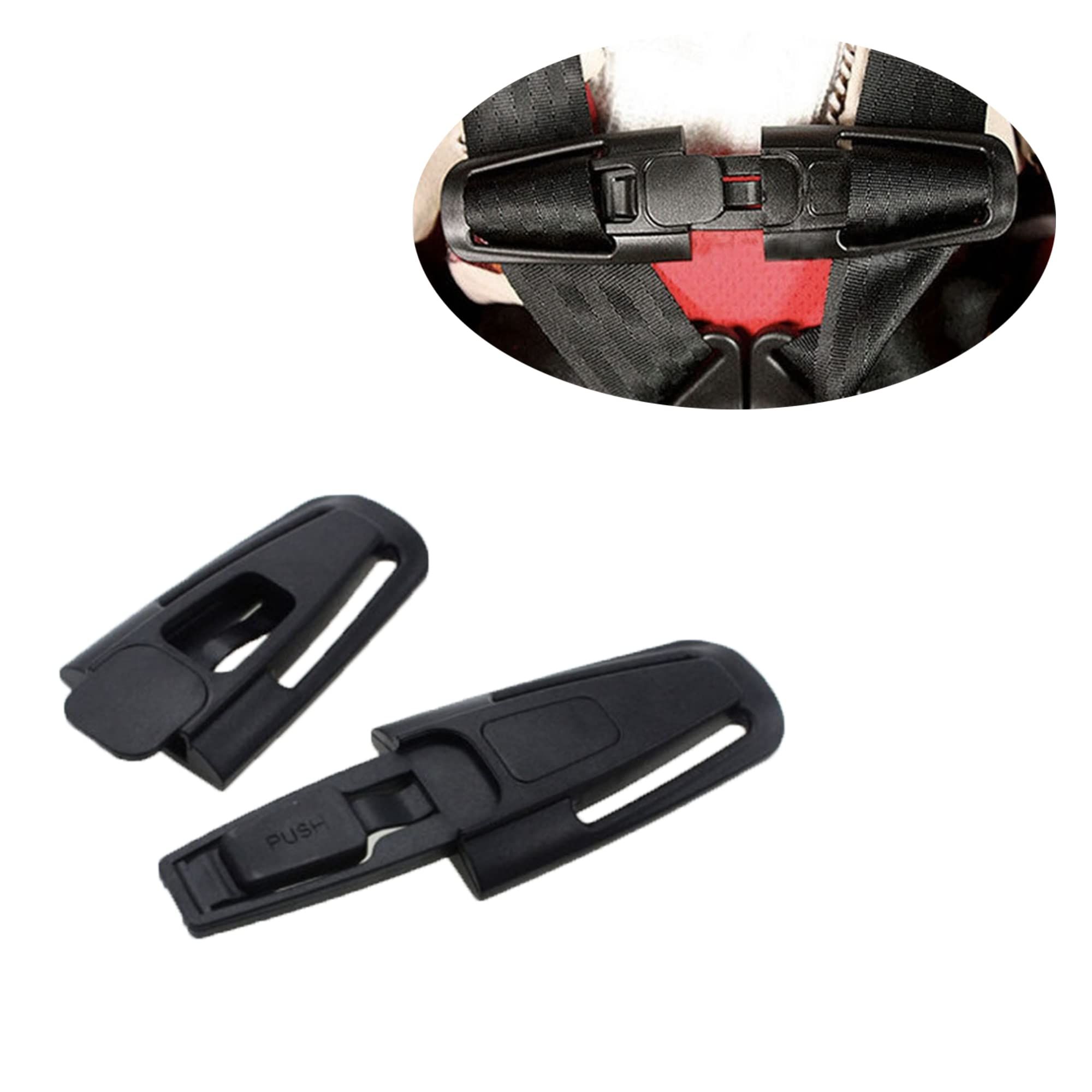 2 Pieces Seat Chest Harness Clip Seat Safety Belt Clip Buckle Lock Stroller Chest Clip Universal Replacement — image 5