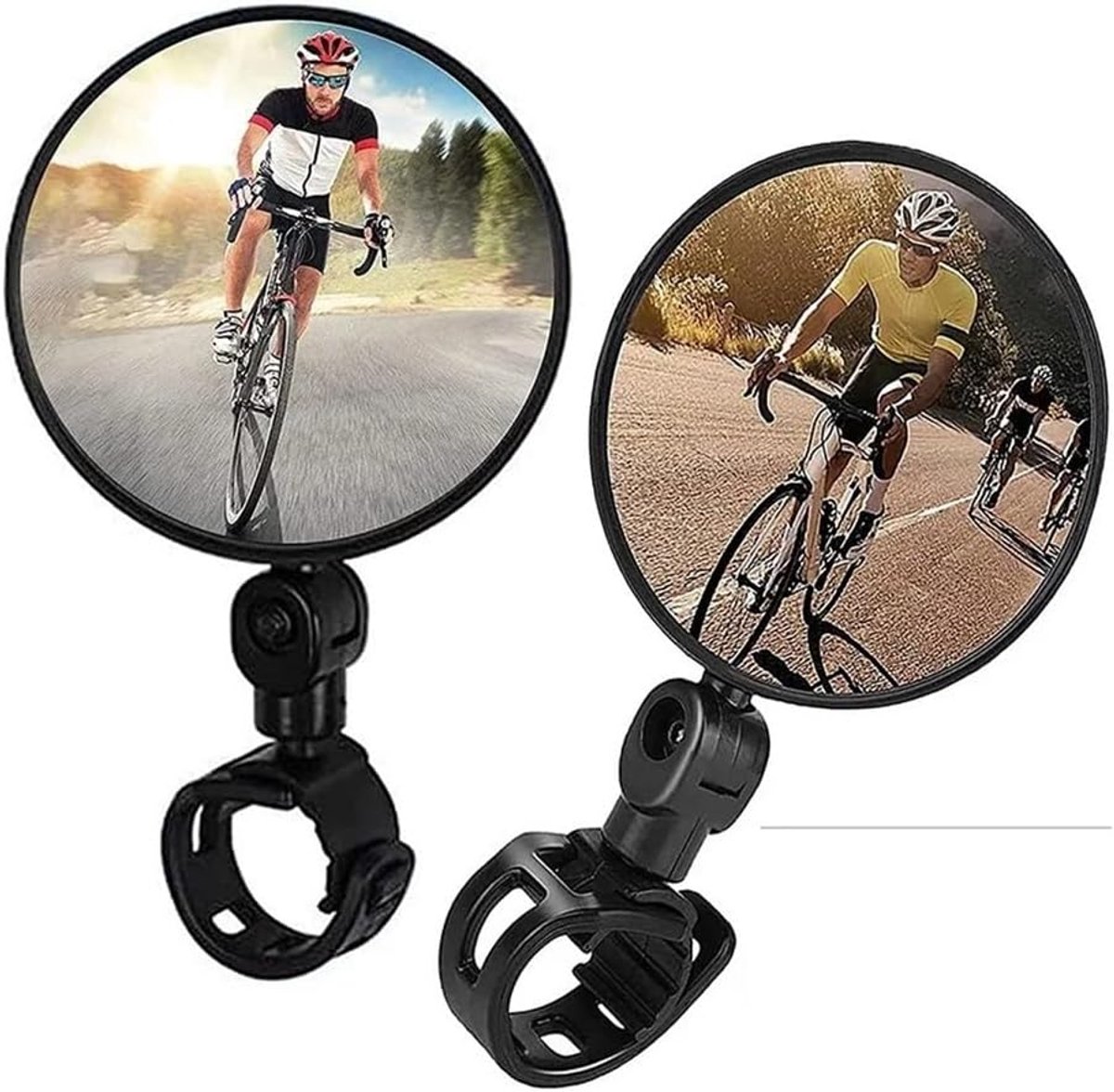 Motorcycle rearview mirror - bicycle rearview mirror 360-degree rotatable auxiliary convex mirror - bicycle rearview mirror on the handlebars — image 4