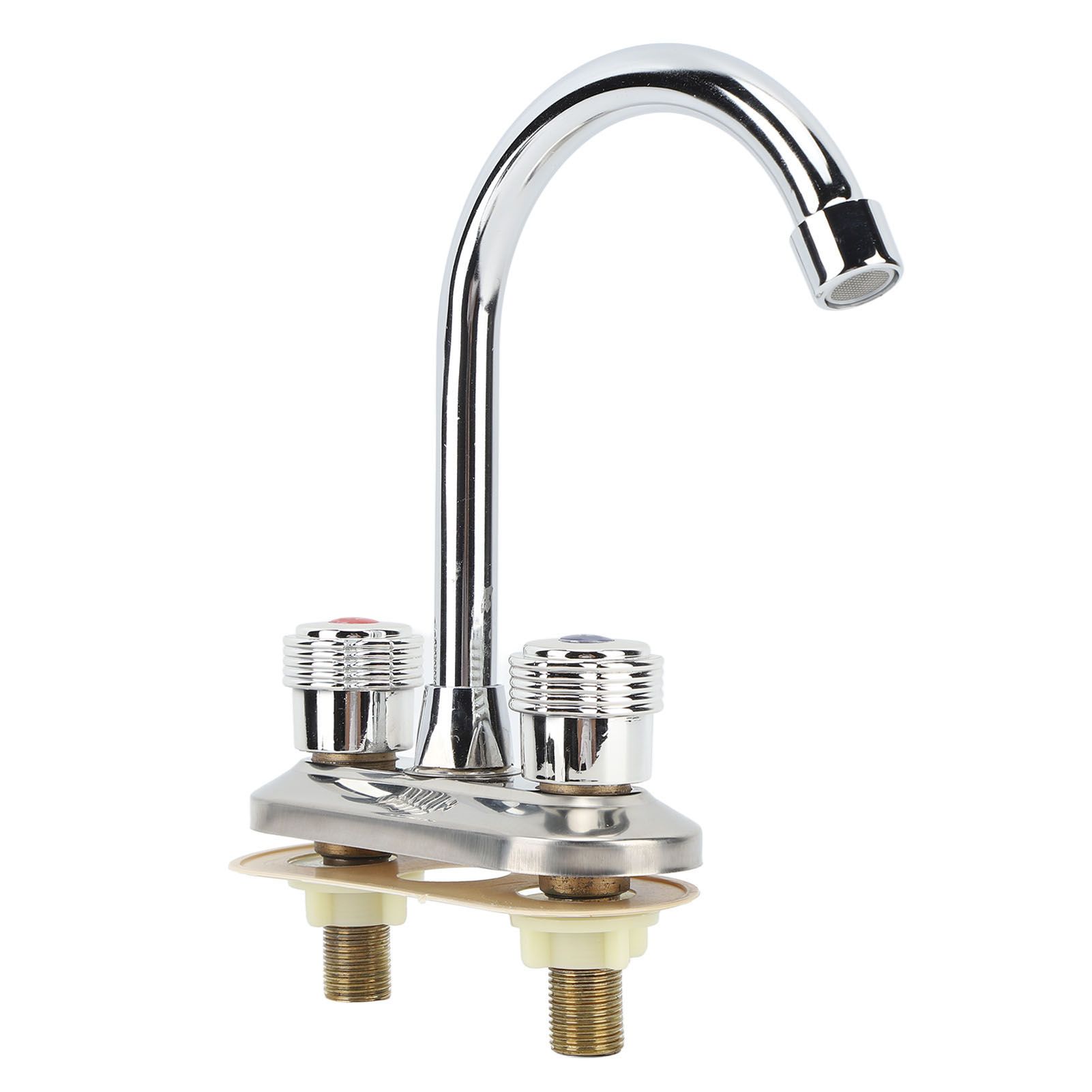 2 Handle Bathroom Faucet Water Saving Hot Water Centerset Bathroom Faucet for Kitchens Bath Basin โ image 3