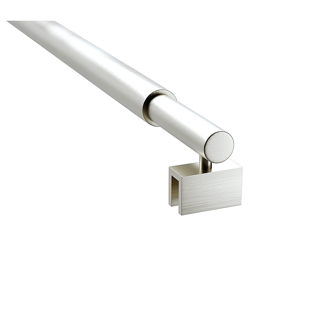 Glass Shower Screen Round Stabilising Pole in Nickel — image 2
