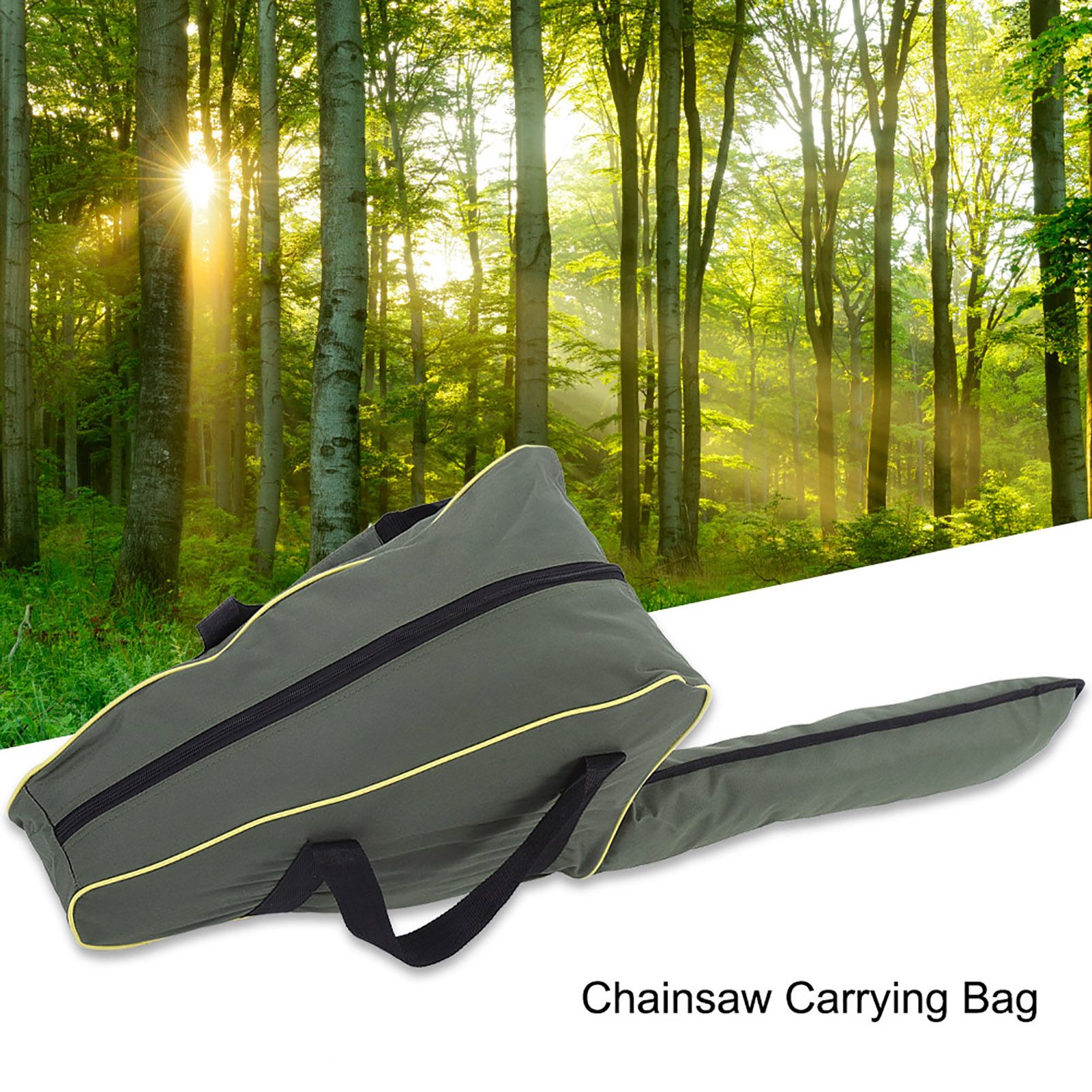 Portable Oxford Cloth Chainsaw Storage Bag Lawn Mower Carry Case Protective Box (Green) — image 3