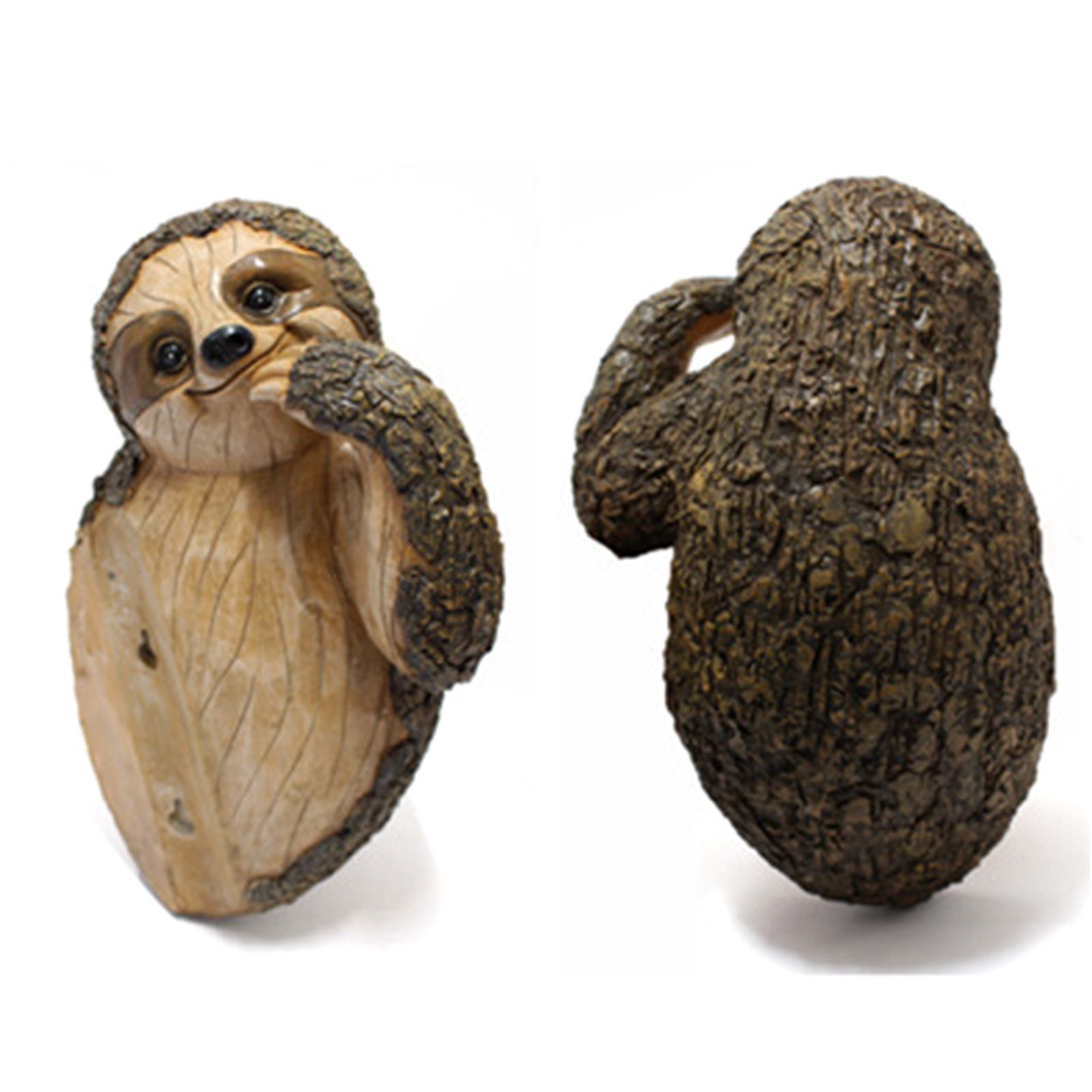 Garden Peeker Sloth Sculptures Lovely Innovative Simulation Resin Waterproof Lasting Tree Hugger Peeker Statue โ image 2