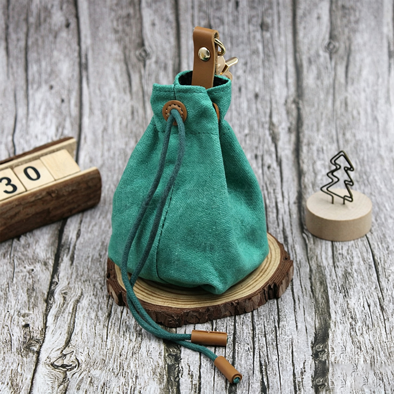 Pet Food Storage Drawstring Bag, Outdoor Training Treat Pouch-green — image 2
