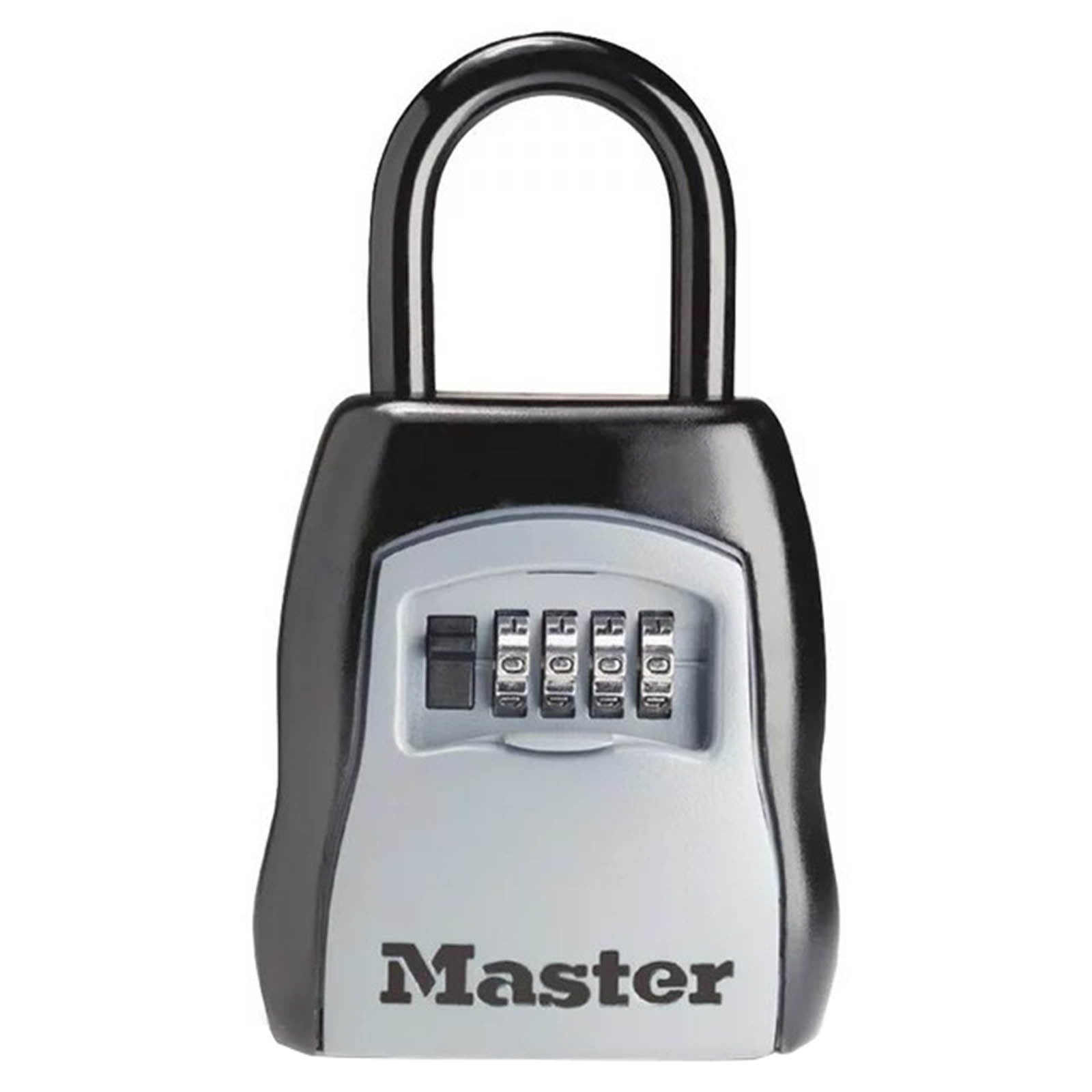 1Pack U-Shackle Waterproof Outdoor 4 Digit Combo,Large Key Lockbox with Hook,Resettable Combination Code Lock Box,Waterproof Security Wall Mount Lock Box for