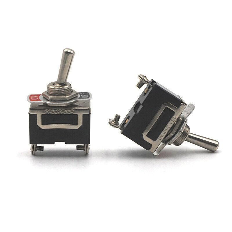 5X Waterproof Toggle Flick Switch 250V On/Off Car Dash Light Metal 12 Volt Boot — image 5