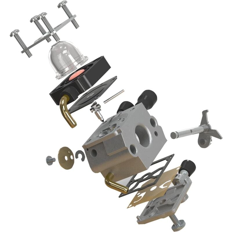 Carburetor for Stihl FS38 FS45 FS46 FS55 FS55r FS55rc FS74 FS75 FS80 FS85 KM55 HL45 KM55r, Lawn Mower Carburetor with Gaskets, Primer Bulbs and Spark Plugs — image 4