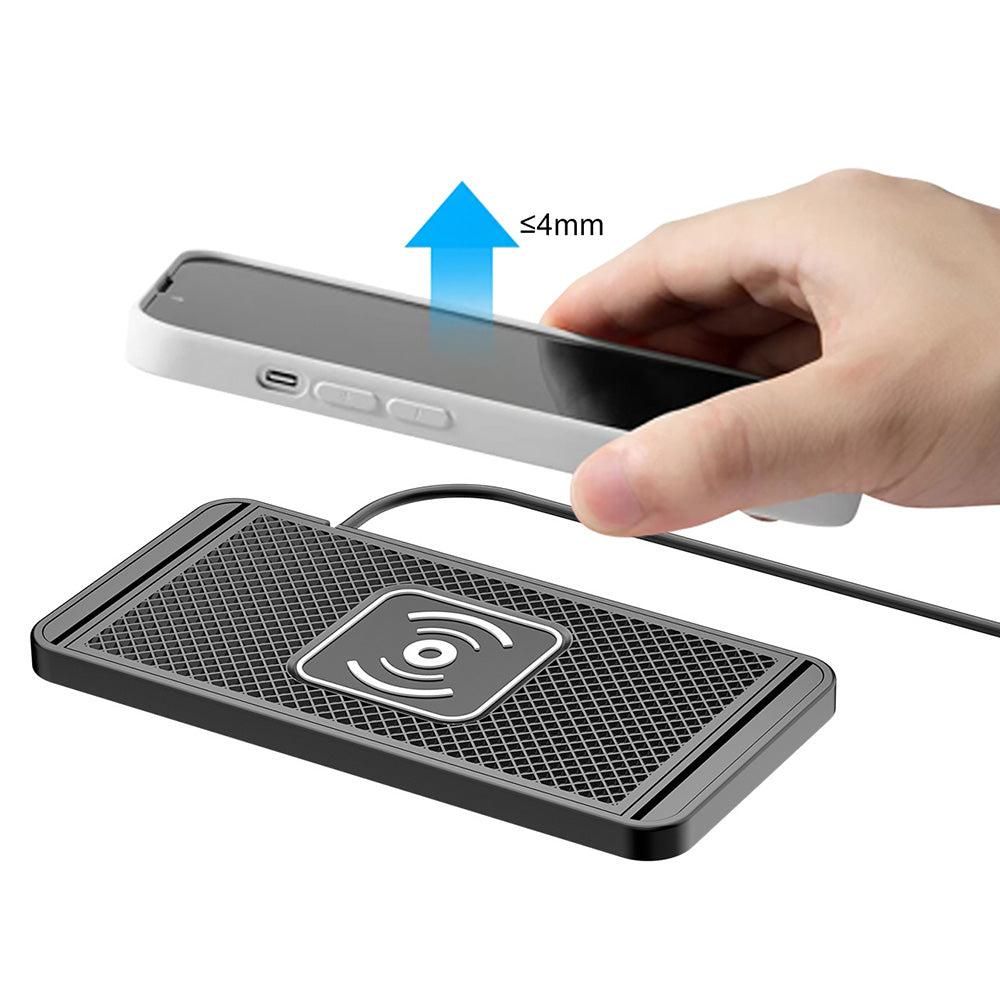 Universal Car Wireless Fast Charger Mat Non-Slip Charging Pad for Devices with Wireless Charging Function Type-C Style — image 3