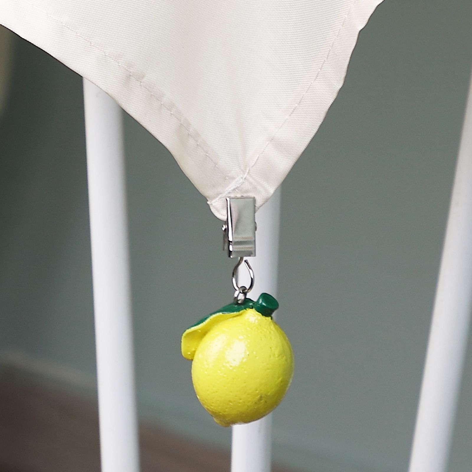 4pcs Outdoor and Indoor Tablecloth Clips Home Set 4 Lemon Tablecloth Clips Lemon Craft Tablecloth Clips Fruit Tablecloth Clips Fixed — image 3