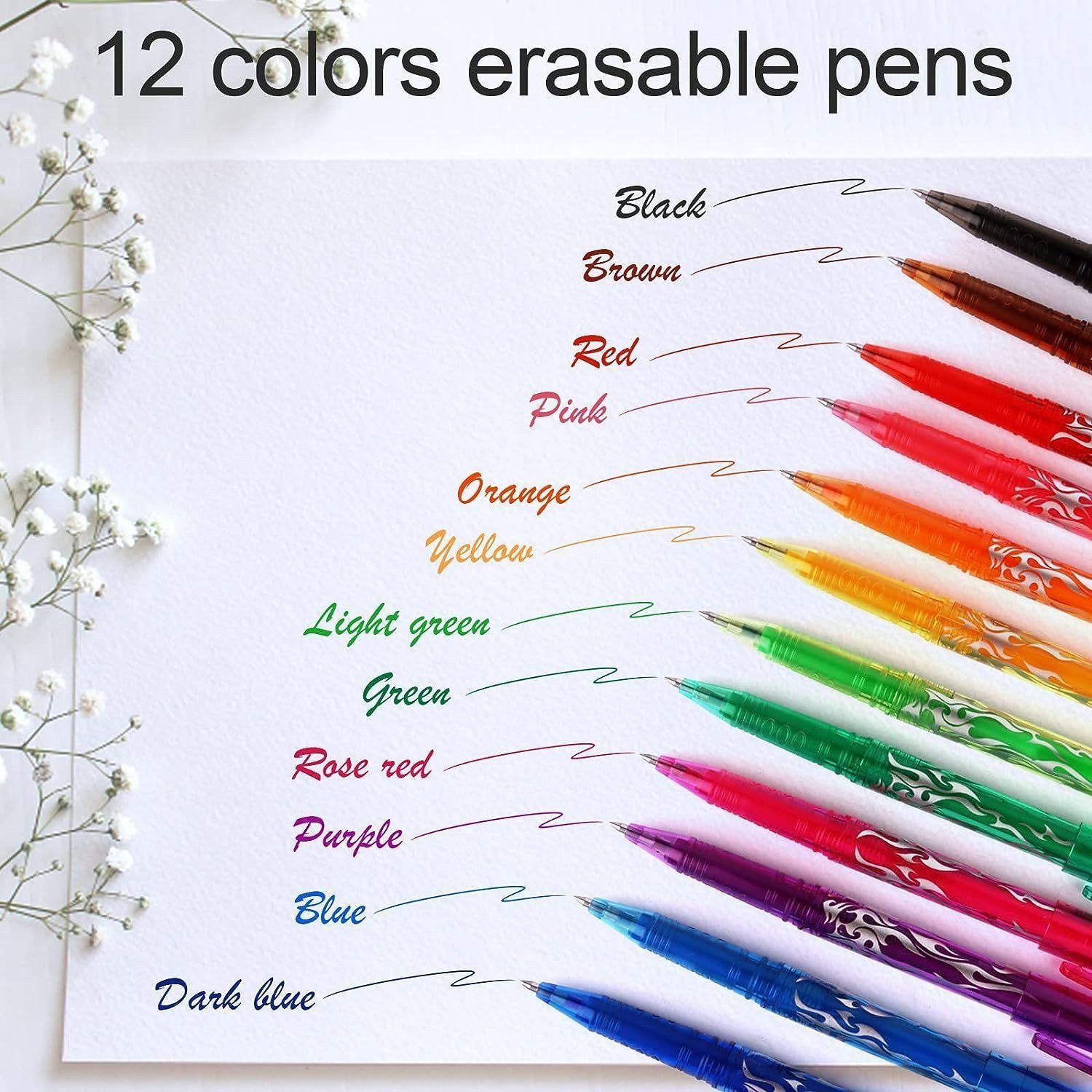 Erasable Gel Ink Pens 12-pack, MultiColor โ image 5