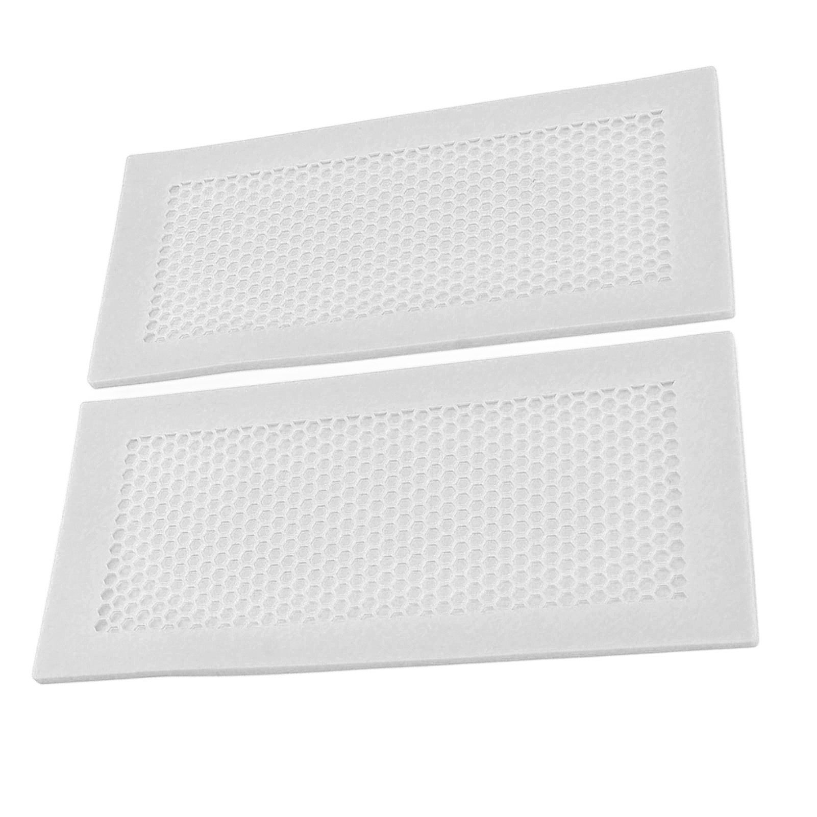 2Pcs Baby Proof Vent Cover Child Proof Safe Soft Silicone for Home Floor Catch Debris Hair Insect White โ image 5