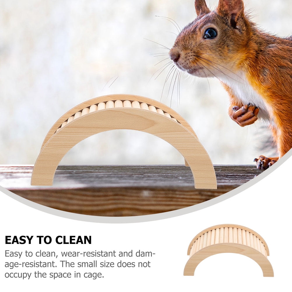 Wooden Hamster Toy Bridge and Ramp for Small Pets Bunny Climbing Tunnel Ladder Chinchilla Guinea Pig Accessories โ image 5