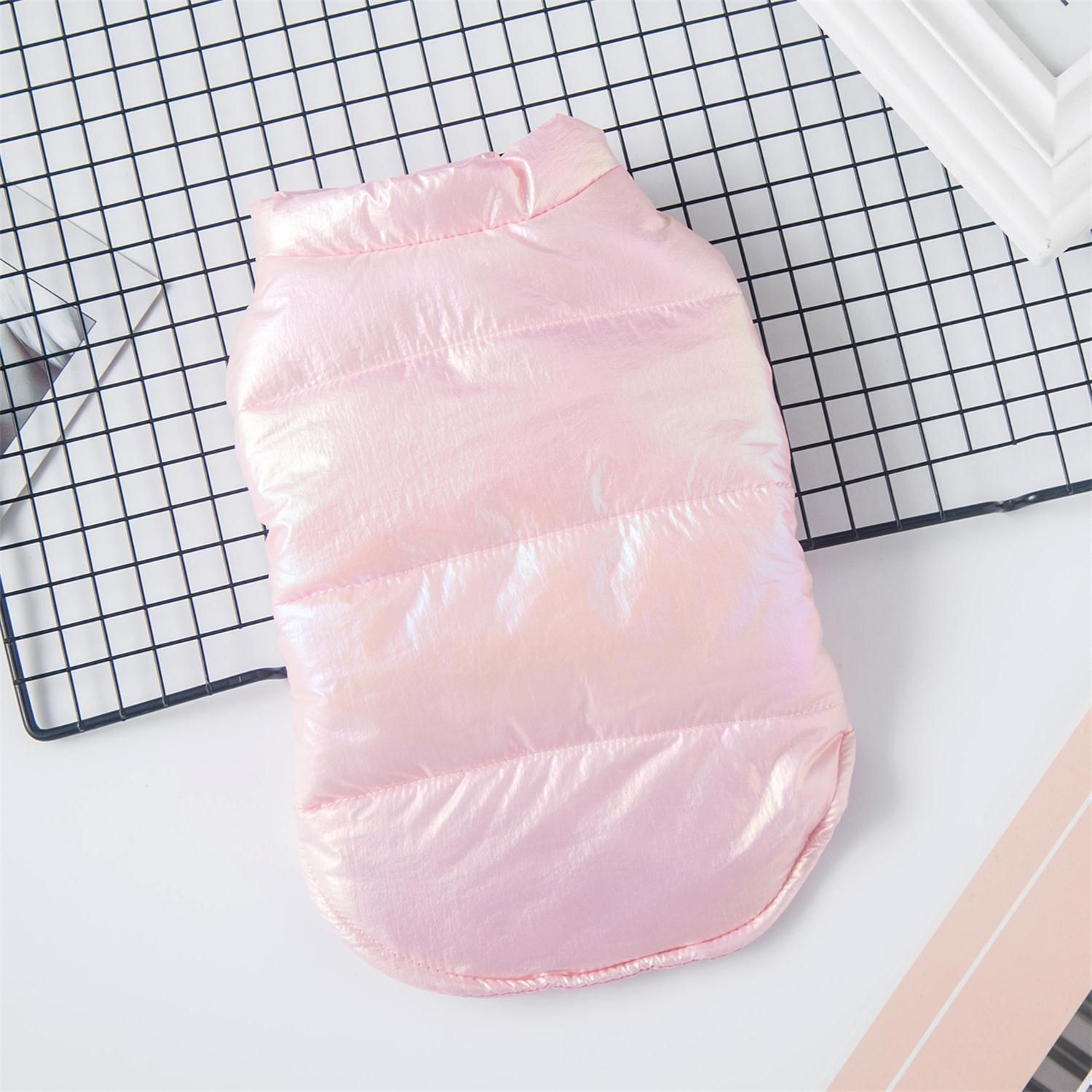Qi Pet Dog Vest Small Breed Casual Style Glow Vest Pink XS