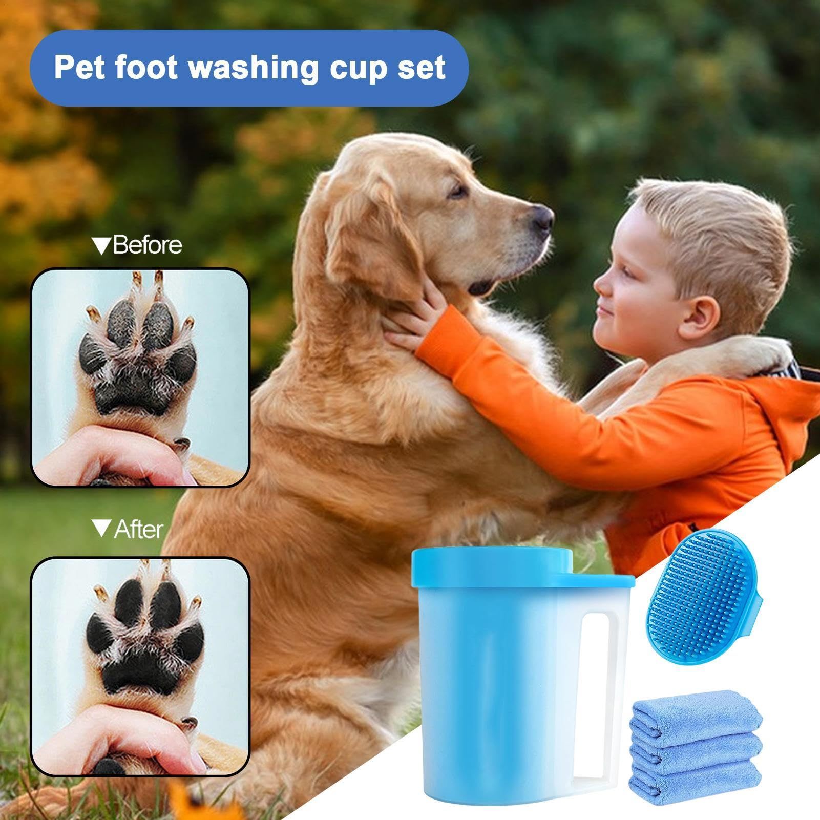 Paw Cleaning Tool | Pet Foot Washer | Cleaner, Dog Paw Care For Muddy Paw Cleanup, Outdoor Playtime Cleanup, Rainy Day Walks โ image 4