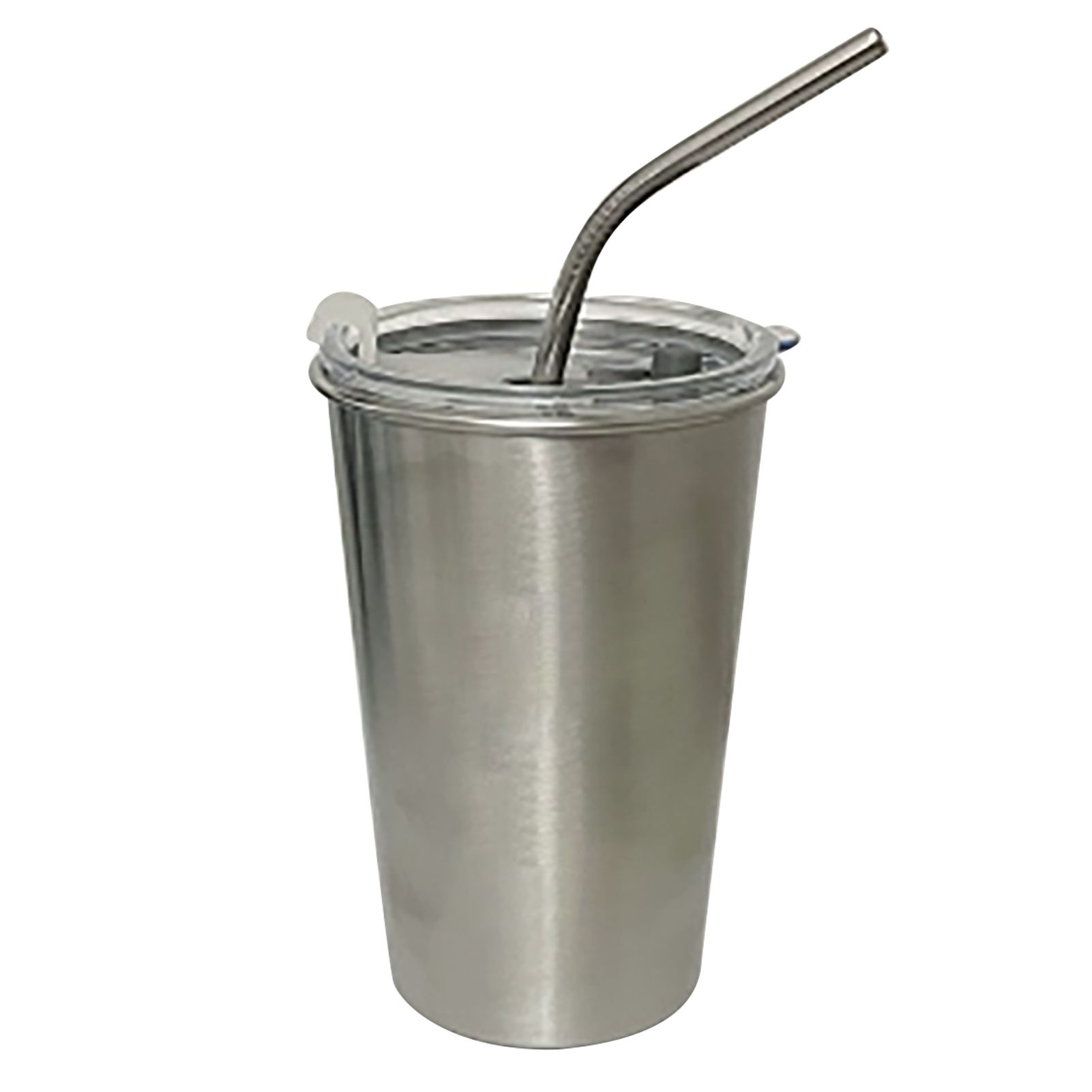 Stainless Steel Cold Tumbler 500ml with Metal Straws Lid Iced Coffee Travel Mug for Coffee Water Tea Happy Bear โ image 2