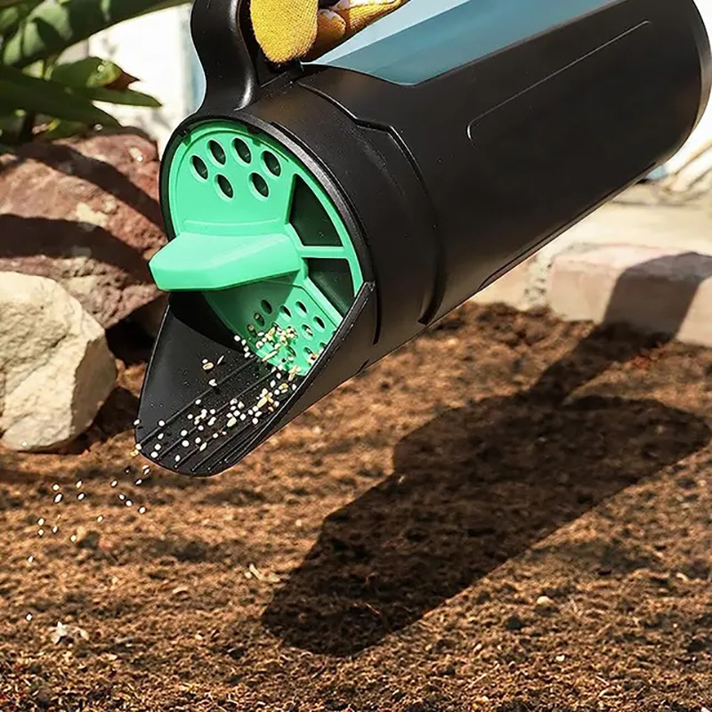 Green with Black Premium Garden Seeder - Versatile Seed and Salt Spreader — image 2